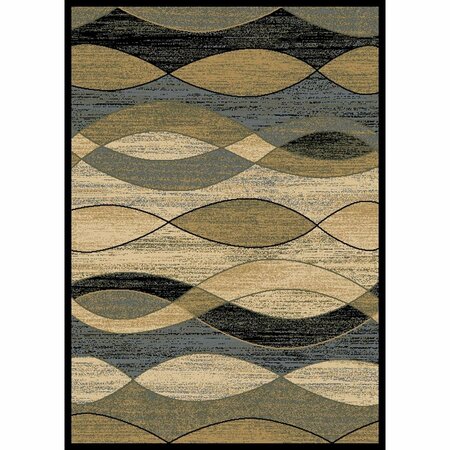 MAYBERRY RUG 5 ft. 3 in. x 7 ft. 3 in. City Surf Area Rug, Ivory CT1101 5X8